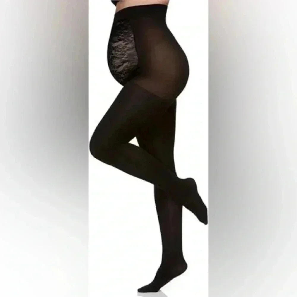 NWT Berkshire women's Maternity lightweight trendy Opaque Pantyhose Tights